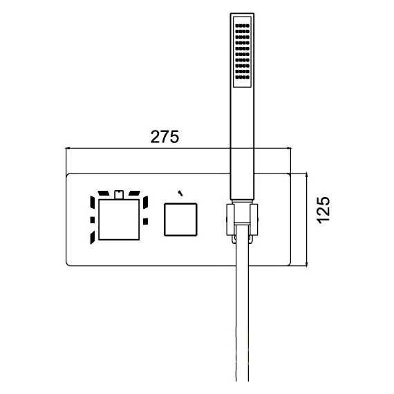 Смеситель для душа с термостатом RGW SP-44-03 21140544-31 - 3 Смеситель для душа с термостатом RGW SP-44-03 21140544-31 фото 3