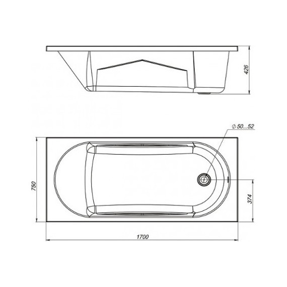 Панель боковая Mirsant Каспий Premium 75 см L фото 2