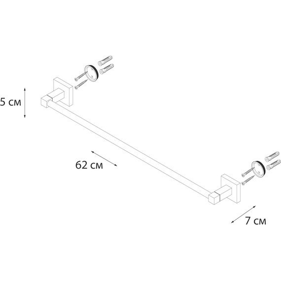 Полотенцедержатель Fixsen Metra FX-11101 - 3 Полотенцедержатель Fixsen Metra FX-11101 фото 3