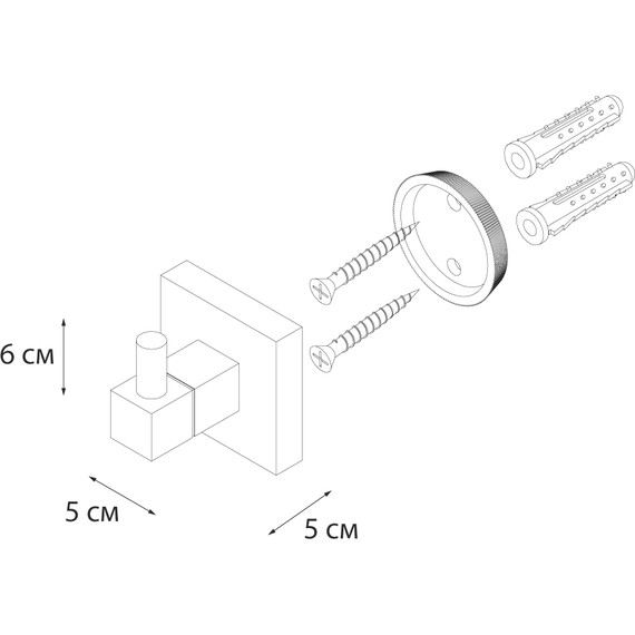 Крючок Fixsen Metra FX-11105 - 3 Крючок Fixsen Metra FX-11105 фото 3