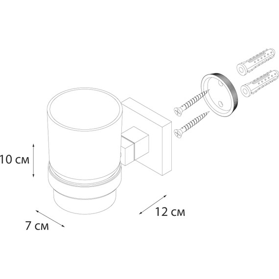 Стакан для зубных щеток Fixsen Metra FX-11106 - 3 Стакан для зубных щеток Fixsen Metra FX-11106 фото 3