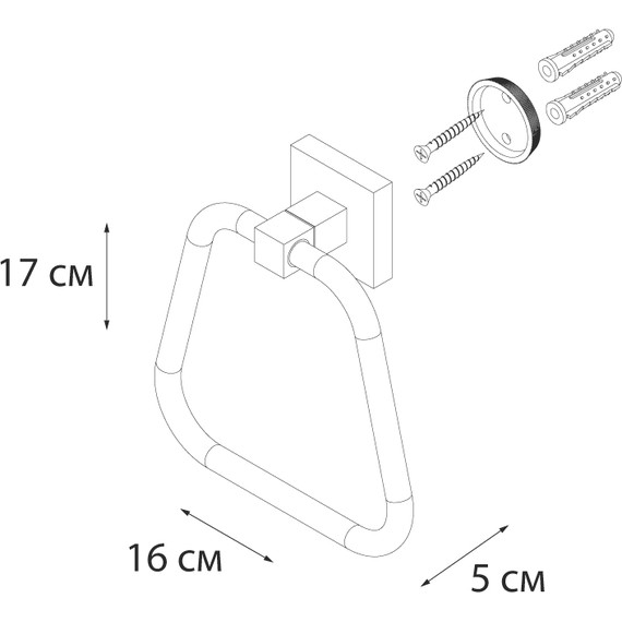 Кольцо для полотенец Fixsen Metra FX-11111 - 3 Кольцо для полотенец Fixsen Metra FX-11111 фото 3