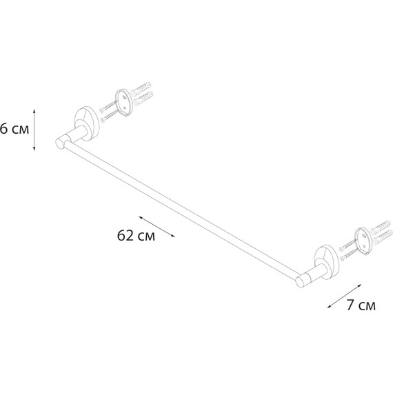 Полотенцедержатель Fixsen Europa FX-21801 - 3 Полотенцедержатель Fixsen Europa FX-21801 фото 3