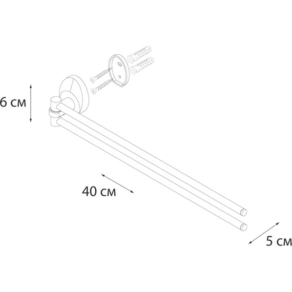 Полотенцедержатель Fixsen Europa FX-21802A - 3 Полотенцедержатель Fixsen Europa FX-21802A фото 3