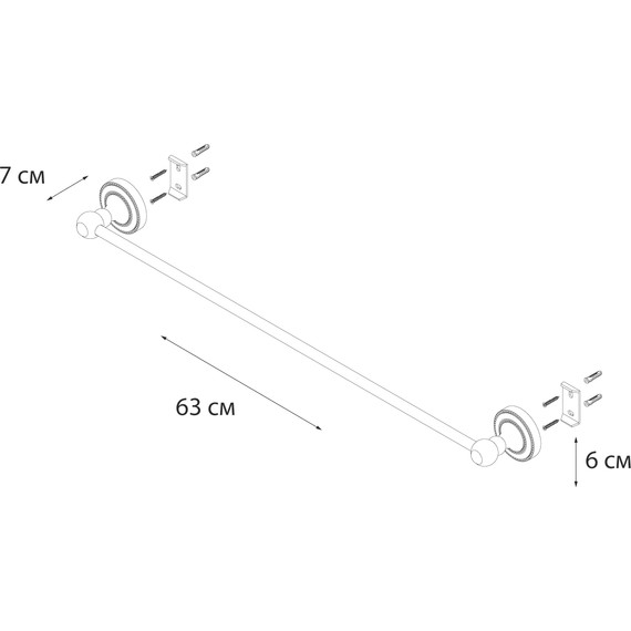 Полотенцедержатель Fixsen Style FX-41101 - 3 Полотенцедержатель Fixsen Style FX-41101 фото 3