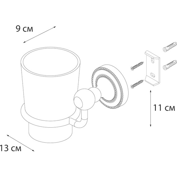 Стакан для зубных щеток Fixsen Style FX-41106 - 3 Стакан для зубных щеток Fixsen Style FX-41106 фото 3