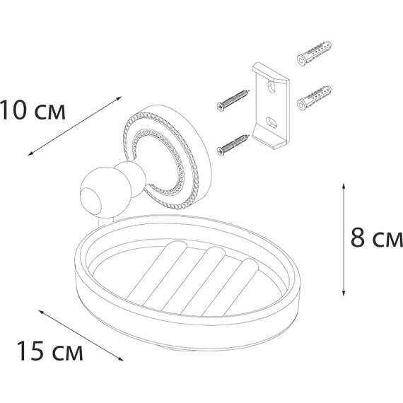 Мыльница Fixsen Style FX-41108 - 3 Мыльница Fixsen Style FX-41108 фото 3