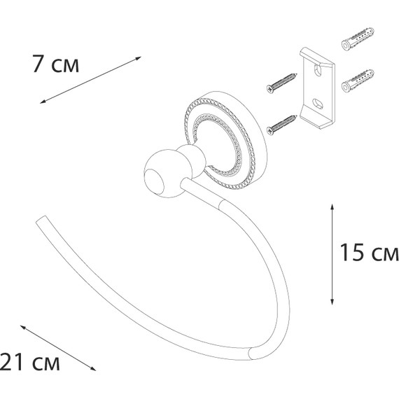 Полотенцедержатель Fixsen Style FX-41111 - 3 Полотенцедержатель Fixsen Style FX-41111 фото 3