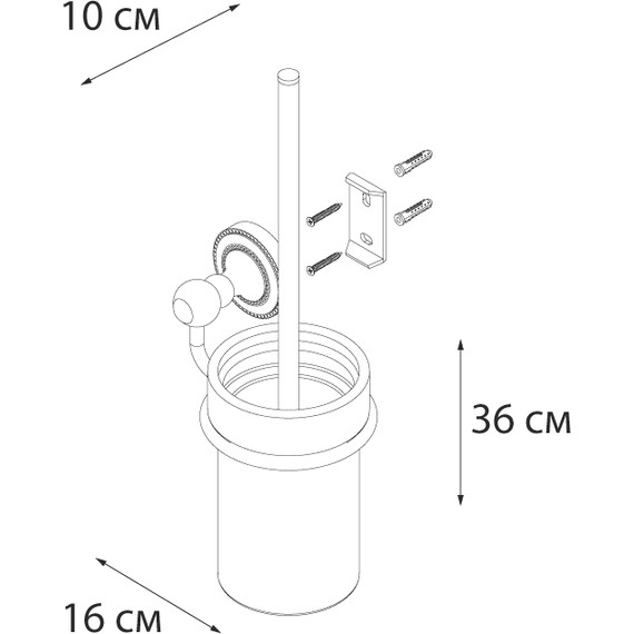 Ершик для унитаза Fixsen Style FX-41113 фото 3