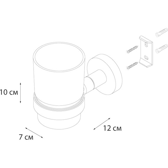 Стакан для зубных щеток Fixsen Modern FX-51506, сатин - 3 Стакан для зубных щеток Fixsen Modern FX-51506, сатин фото 3