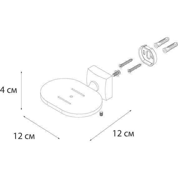 Мыльница Fixsen Kvadro FX-61308A - 3 Мыльница Fixsen Kvadro FX-61308A фото 3