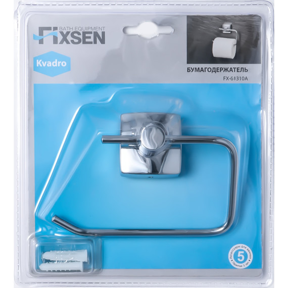 Держатель для туалетной бумаги Fixsen Kvadro FX-61310A - 2 Держатель для туалетной бумаги Fixsen Kvadro FX-61310A фото 2