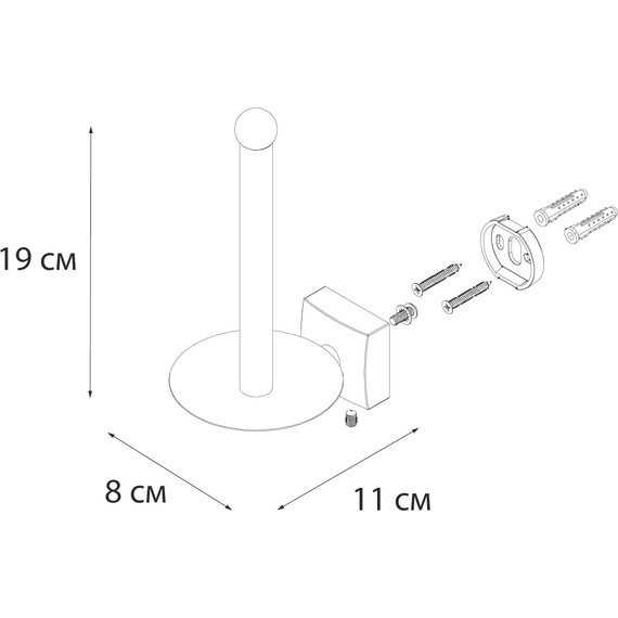 Держатель для туалетной бумаги Fixsen Kvadro FX-61310B - 3 Держатель для туалетной бумаги Fixsen Kvadro FX-61310B фото 3