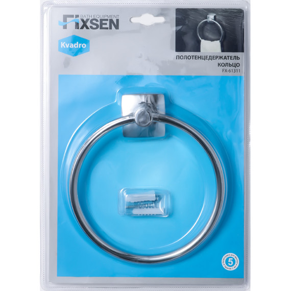 Кольцо для полотенец Fixsen Kvadro FX-61311 - 2 Кольцо для полотенец Fixsen Kvadro FX-61311 фото 2