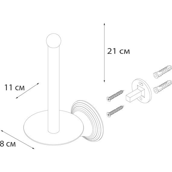 Держатель для туалетной бумаги Fixsen Best FX-71610А - 3 Держатель для туалетной бумаги Fixsen Best FX-71610А фото 3