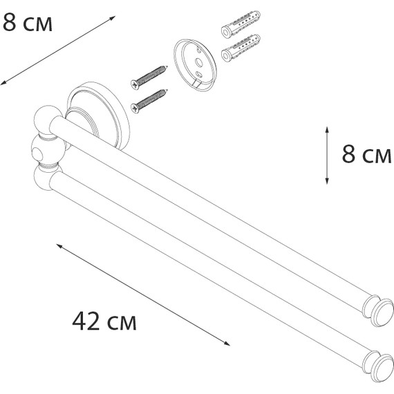Полотенцедержатель Fixsen Bogema FX-78502A фото 3