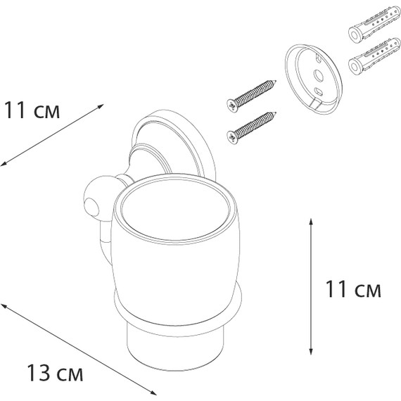Стакан для зубных щеток Fixsen Bogema FX-78506 - 3 Стакан для зубных щеток Fixsen Bogema FX-78506 фото 3