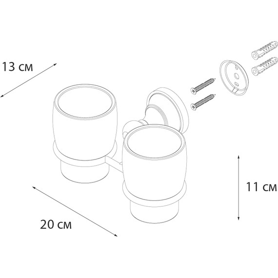 Стакан двойной Fixsen Bogema FX-78507 фото 3