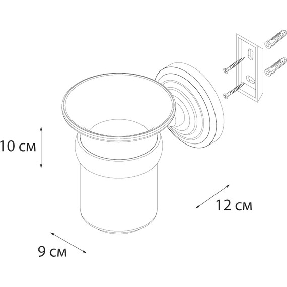 Стакан для зубных щеток Fixsen Retro FX-83806, цвет бронза - 3 Стакан для зубных щеток Fixsen Retro FX-83806, цвет бронза фото 3