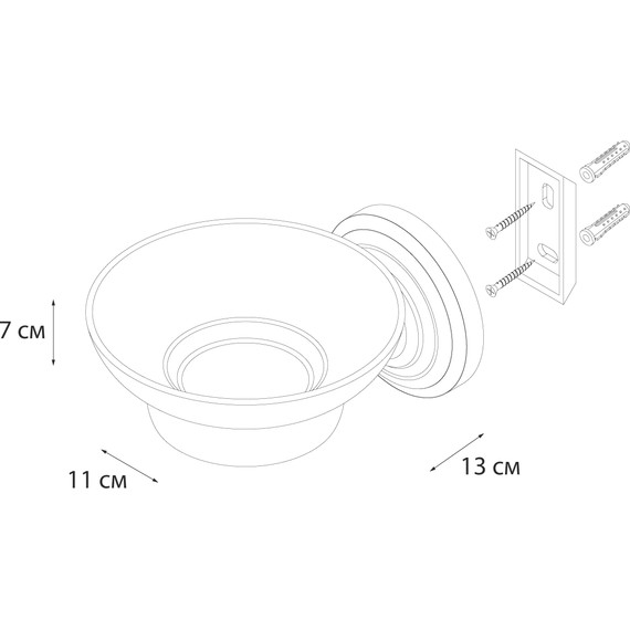 Мыльница Fixsen Retro FX-83808, цвет бронза фото 3