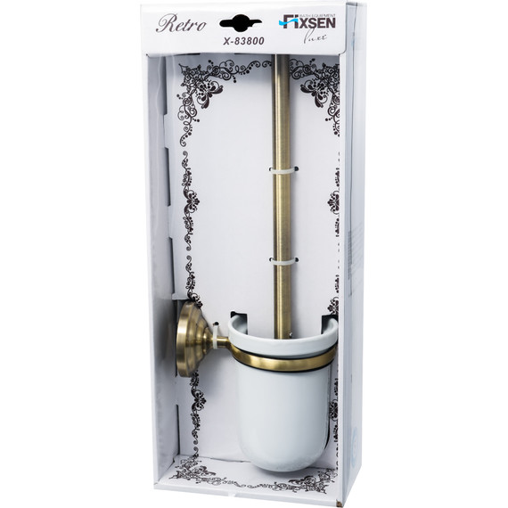 Ершик для унитаза Fixsen Retro FX-83813, цвет бронза фото 2