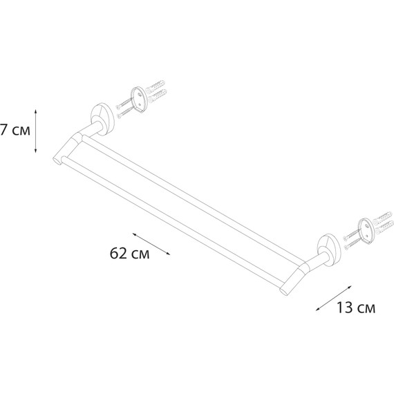 Полотенцедержатель Fixsen Europa FX-21802 - 3 Полотенцедержатель Fixsen Europa FX-21802 фото 3