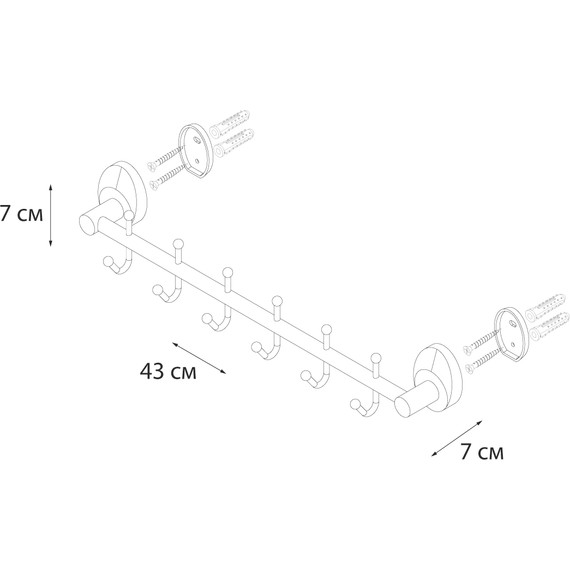 Набор крючков Fixsen Europa FX-21805-6 фото 3