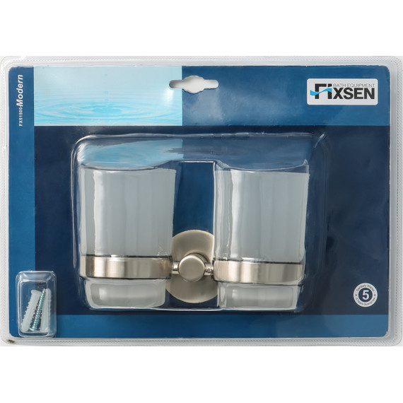 Стакан двойной Fixsen Modern FX-51507, сатин - 2 Стакан двойной Fixsen Modern FX-51507, сатин фото 2