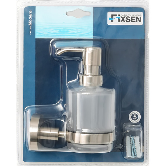 Дозатор для жидкого мыла Fixsen Modern FX-51512, сатин - 2 Дозатор для жидкого мыла Fixsen Modern FX-51512, сатин фото 2