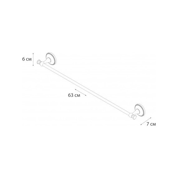 Полотенцедержатель Fixsen Alfa GR-9501, цвет античная латунь - 2 Полотенцедержатель Fixsen Alfa GR-9501, цвет античная латунь фото 2