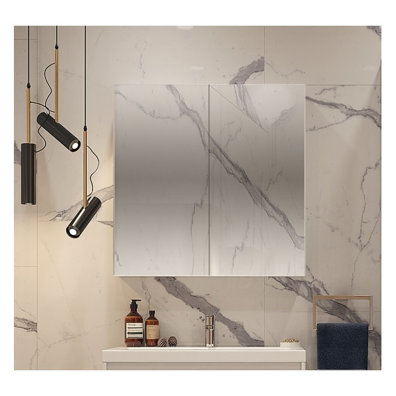 Зеркало-шкаф Velvex Klaufs 80 см zsKLA.80-216, белый - 4 Зеркало-шкаф Velvex Klaufs 80 см zsKLA.80-216, белый фото 4