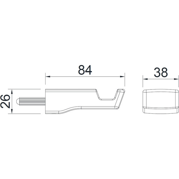 Крючок Imprese Grafiky ZMK04180821, цвет чёрный фото 2