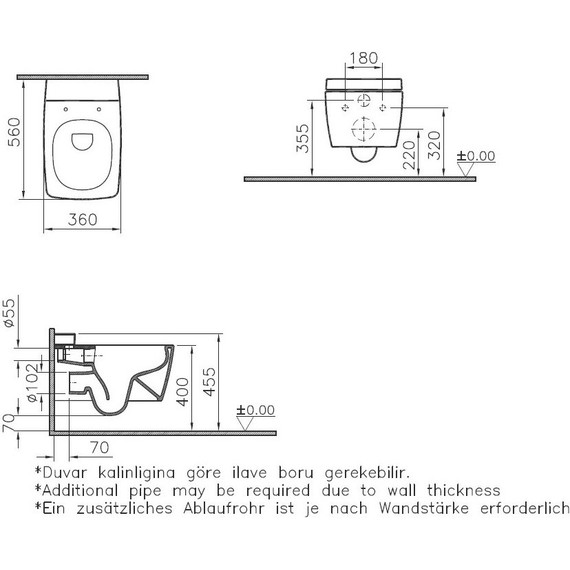 Унитаз подвесной безободковый Vitra Metropole 7672B003-1686 фото 5