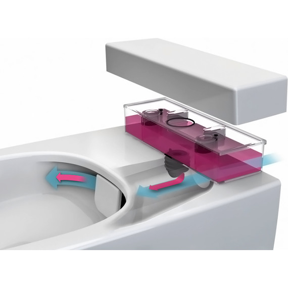 Унитаз-биде подвесной безободковый Vitra Metropole 7672B003-1687 фото 5