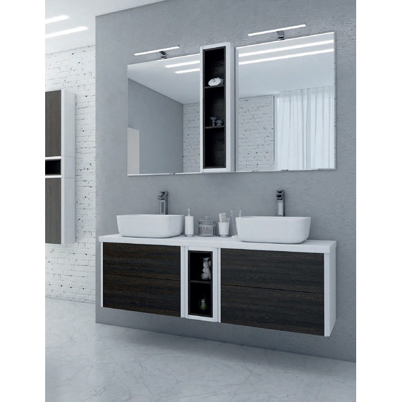 Тумба подвесная со столешницей Акватон Брук 80 см 1A202001BCDF0, белый/дуб феррара - 2 Тумба подвесная со столешницей Акватон Брук 80 см 1A202001BCDF0, белый/дуб феррара фото 2