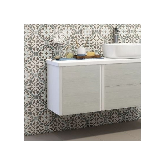 Модуль подвесной с корзиной Акватон Брук 40 см 1A202203BCDL0, белый/дуб латте фото 2