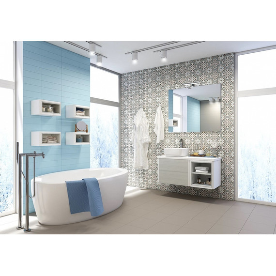 Тумба подвесная со столешницей Акватон Брук 80 см 1A202001BCDL0, белый/дуб латте - 4 Тумба подвесная со столешницей Акватон Брук 80 см 1A202001BCDL0, белый/дуб латте фото 4