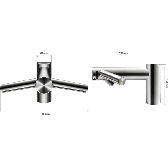 Сушилка для рук со смесителем низкая Dyson Airblade Wash+Dry WD 04 245265-01 фото 3