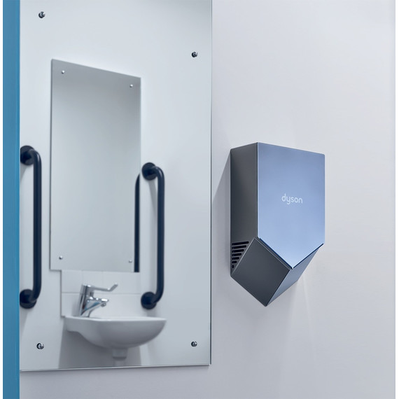 Сушилка для рук Dyson Airblade HU02 307170-01, цвет никель - 2 Сушилка для рук Dyson Airblade HU02 307170-01, цвет никель фото 2