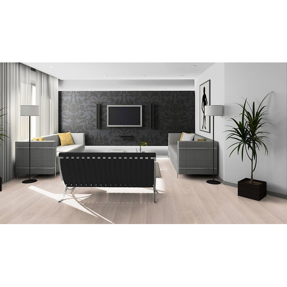 Ламинат Kronotex Exquisit 193x1380 мм D 2873, дуб вейвлесс белый - 4 Ламинат Kronotex Exquisit 193x1380 мм D 2873, дуб вейвлесс белый фото 4