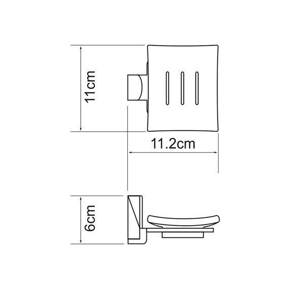 Мыльница WasserKraft Exter K-5229, цвет светлая бронза фото 4