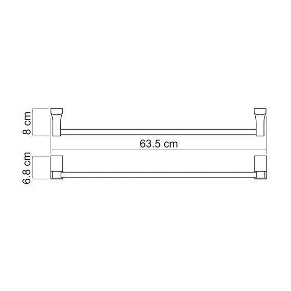Полотенцедержатель WasserKraft Exter K-5230, цвет светлая бронза - 5 Полотенцедержатель WasserKraft Exter K-5230, цвет светлая бронза фото 5