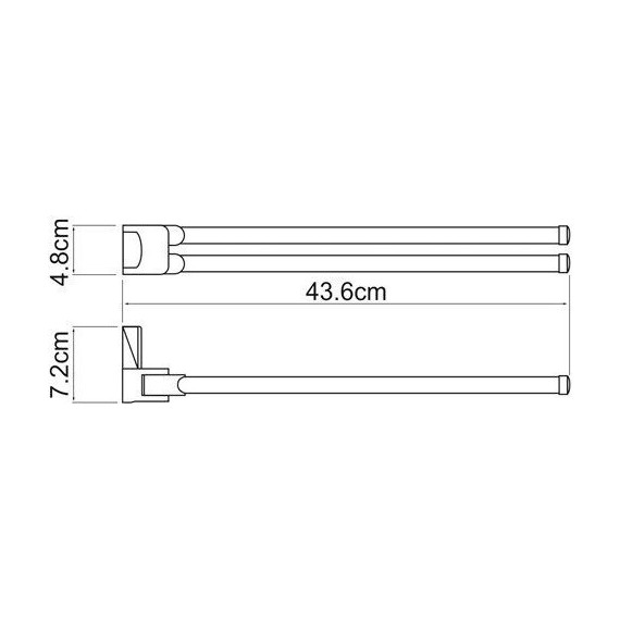Полотенцедержатель WasserKraft Exter K-5231, цвет светлая бронза фото 4