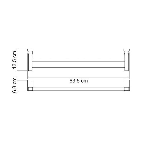 Полотенцедержатель WasserKraft Exter K-5240, цвет светлая бронза - 5 Полотенцедержатель WasserKraft Exter K-5240, цвет светлая бронза фото 5
