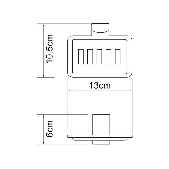 Мыльница WasserKraft Exter K-5269, цвет светлая бронза фото 4