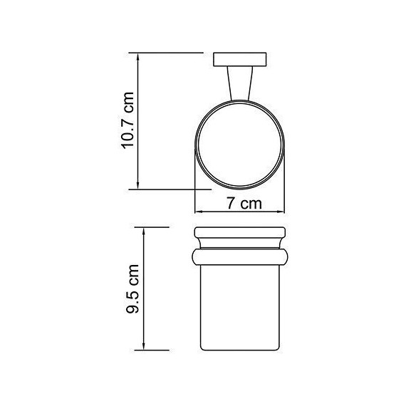 Стакан для зубных щеток WasserKraft Lippe K-6528 - 4 Стакан для зубных щеток WasserKraft Lippe K-6528 фото 4