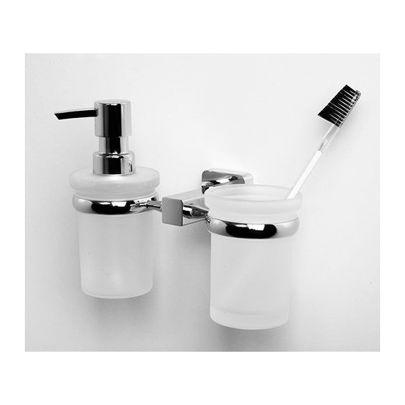 Дозатор для жидкого мыла со стаканом WasserKraft Lippe K-6589 - 2 Дозатор для жидкого мыла со стаканом WasserKraft Lippe K-6589 фото 2