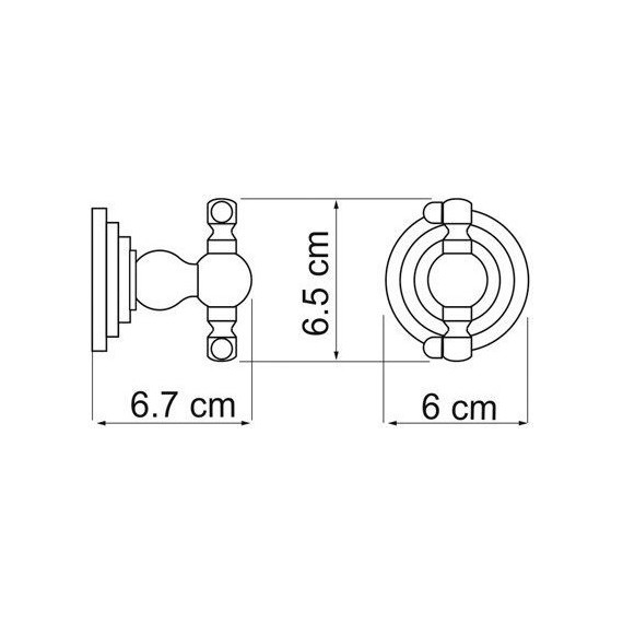 Крючок WasserKraft Ammer K-7023D - 5 Крючок WasserKraft Ammer K-7023D фото 5