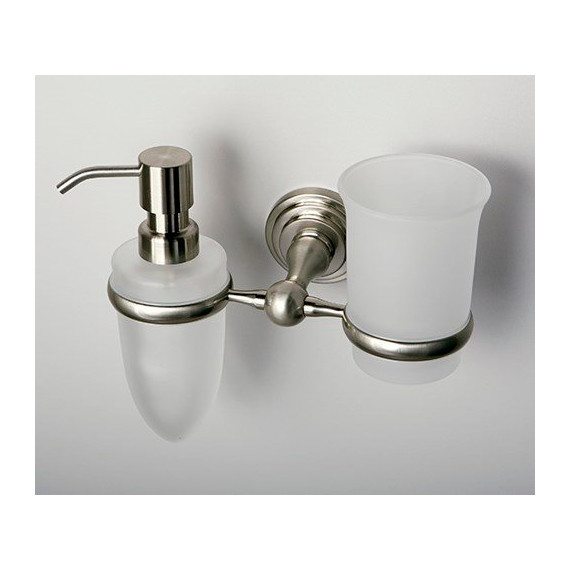 Дозатор для жидкого мыла со стаканом WasserKraft Ammer K-7089 фото 2