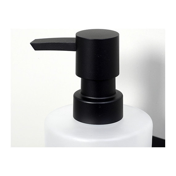 Дозатор для жидкого мыла WasserKraft Elbe K-7299, цвет чёрный фото 3